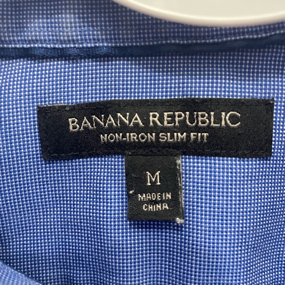 BANANA REPUBLIC- Men’s blue button up shirt #51 - Picture 5 of 5